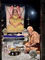 Jalabhisheka and Arati by HH Swamiji on Vardhanti Divasa of Shri Devi Durga Parameshwari Sannidhih at Karla (4 March 2025)